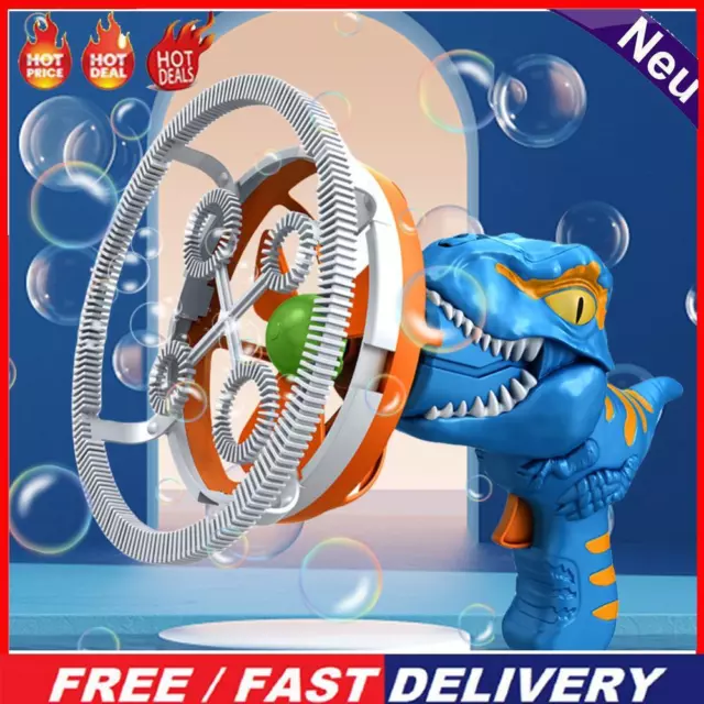 Kids Electric Bubble Machine Automatic Bubble Blowing Toy Children Gifts (Blue)