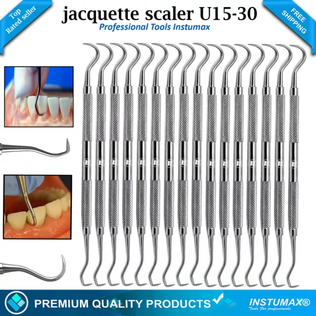 Jacquette Scaler U15-30 Dental Hand Instruments Pro Dentist Pick Tools