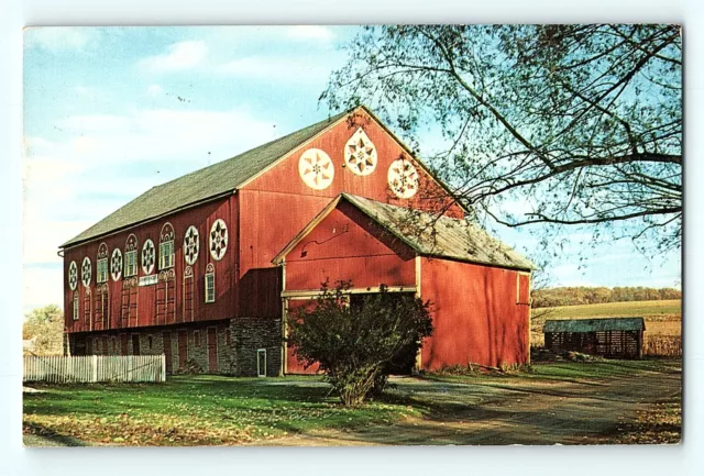 Greetings from The Penna Dutch Country Hex Signs New Smithville PA Postcard E9