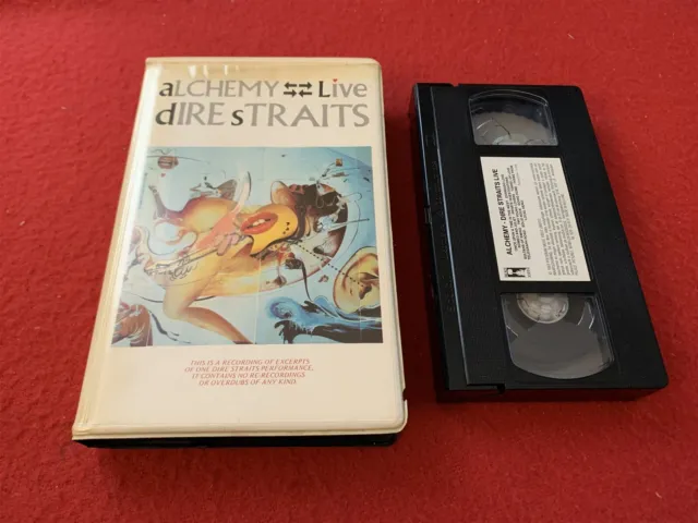 Dire Straits Alchemy Live Rare Big Box Pre-Cert Ex Rental 1983 Vintage Vhs Video