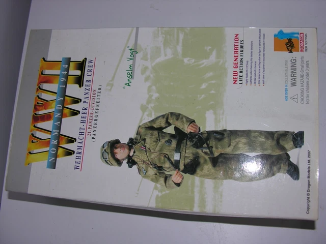 Figurine Soldat DRAGON 1/6 – Wehrmacht Heer Panzer Crew Allemand Seconde Guerre