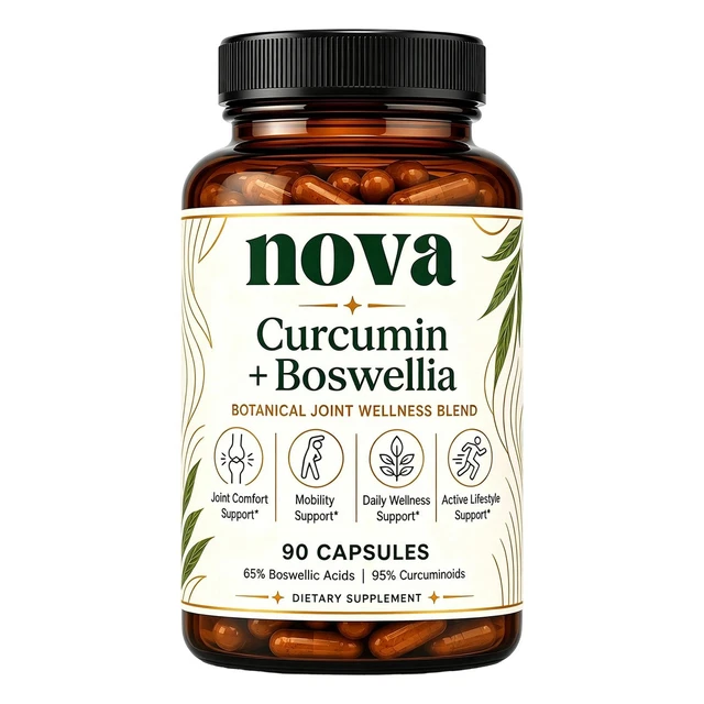 3PACK NOVA CURCUMIN Boswellia Supplement Mobility Support Supplements ...