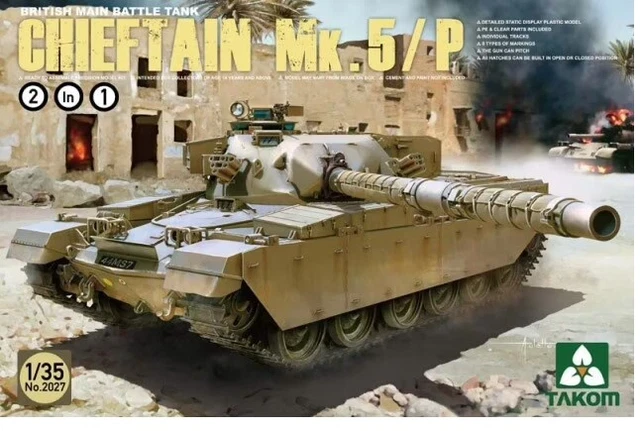 TAKOM ( ) 1/35 British Main Battle Tank Chieftain Mk.5/P #2027 ...
