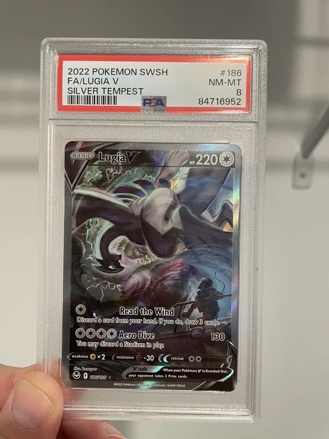 CARTA POKÉMON ULTRA Rara Lugia V Alternative Art Silver Tempest 186/195