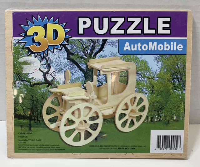 Puzzle 3D Wooden Jigsaw AutoMobile Car 2011 Sealed New