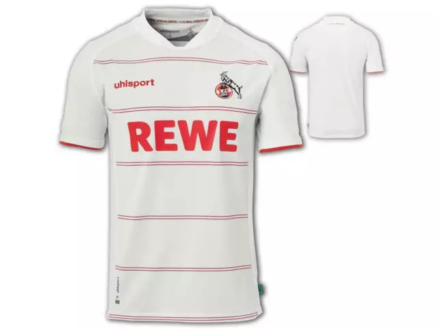Uhlsport 1. FC Köln Heimtrikot 21 22 weiß Köln Home Shirt FC Fan Jersey Gr.S-3XL