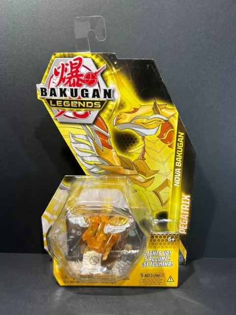 Bakugan Legends Aurelos Nova Pegatrix Gold Light Up Figure - Brand New HTF