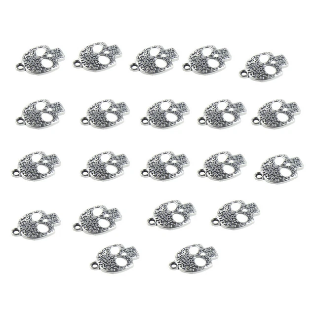 20 Pcs Halloween Skull Charms Skull Pendant Pendant Necklace Pendant Accessories
