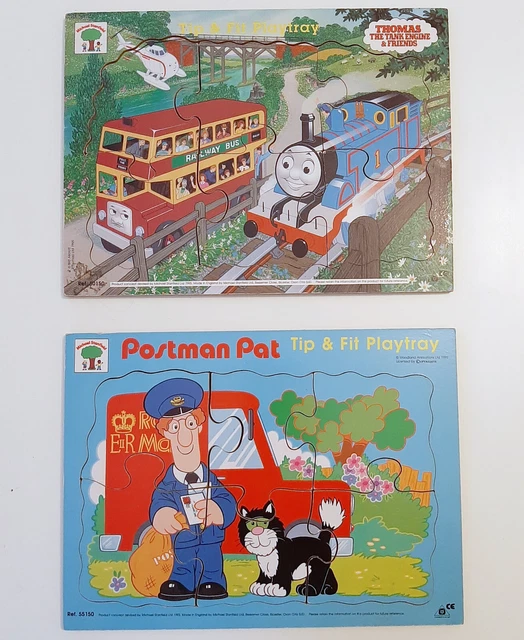 2 VINTAGE MICHAEL Stanfield Jigsaw Puzzle Thomas The Tank Engine/Postman Pat £9.99 PicClick UK