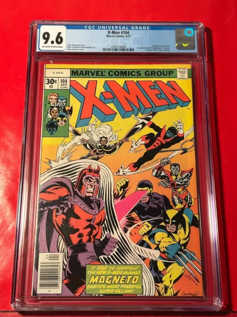Marvel Comics X-Men Issue #104 Cgc 9.6 Nm+ 1977 Magneto 1St Cameo Starjammers