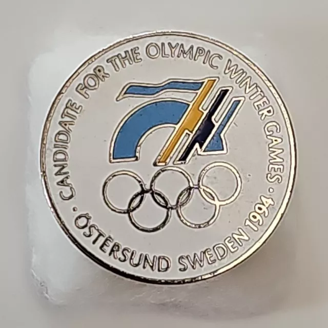 Rare Vintage Olympic Failed Candidate Pin Badge OSTERSUND SWEDEN 1994 Enamel