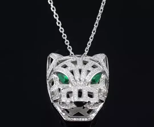 LEOPARD NECKLACE | Panther Head Necklace | Cheetah Jaguar Panthera Necklace