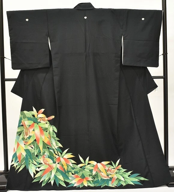 Japanese Kimono Vintage Tomesode Embroidery kimonomtfuji 3mt0139