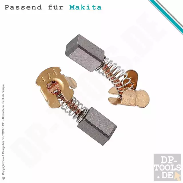 Kohlebürsten Kohlen für Makita 6723 DW, 6723DW 191966-6 2Stück 4.9x5.3 CB424