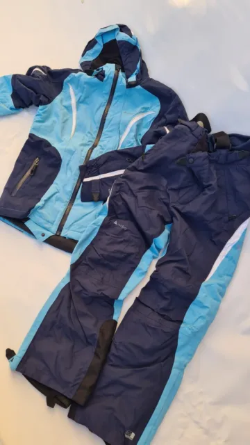 ++ Odlo ++ toller Skianzug Kinder + hellblau ++ Gr. 140 + top + Skijacke Skihose