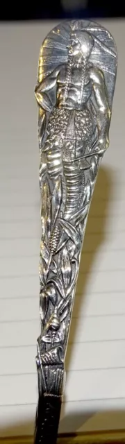 Sunbury Pa. Full Figure American Indian 4" Souvenir Spoon