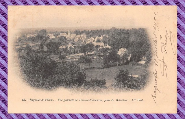 CPA - 61 - Bagnoles-de-l'Orne - Vue generale de tessé-la-Madeleine, prise du Be