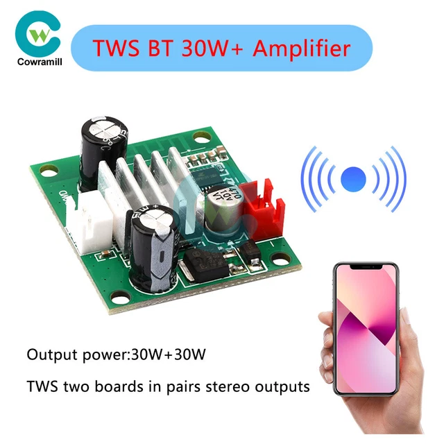 BLUETOOTH 30W POWER Amplifier TWS Speaker Sound Module Board Audio
