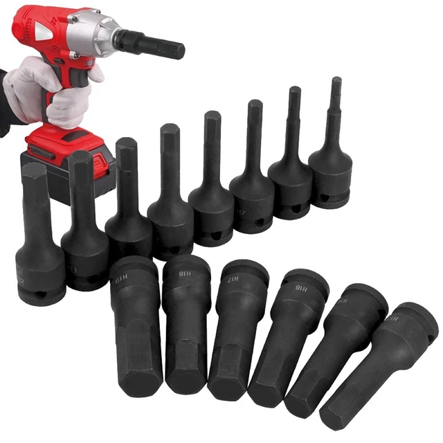 Adaptateur de prise 80 mm tête hexagonale noire prise hexagonale adaptateur de