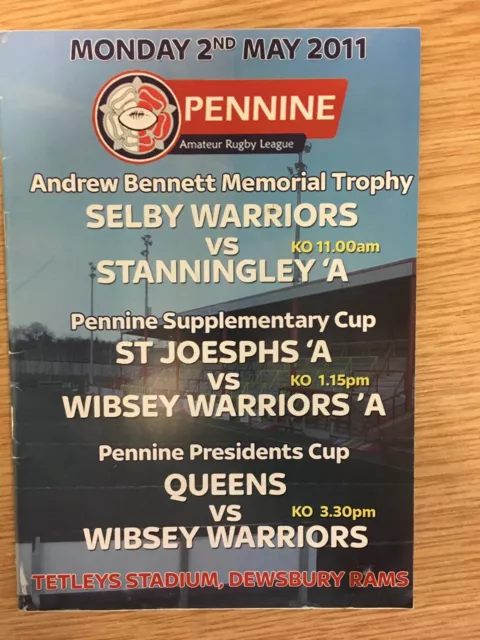 2011 Pennine Amateur Rugby League Finals @ Dewsbury
