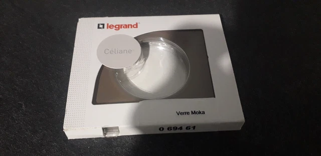 Plaque CELIANE En Verre Moka Marron Legrand 69461 - Neuve Sans Emballage