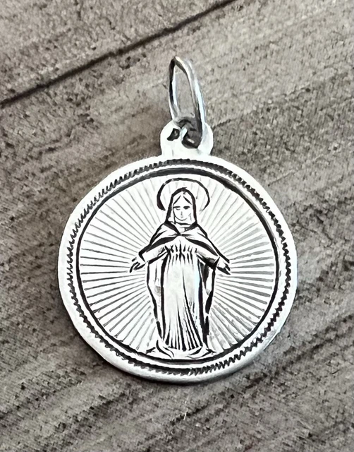 Pendentif épingle Religieuse Ancien En Argent - Bijou Vintage - Réf 128-25/A2-39