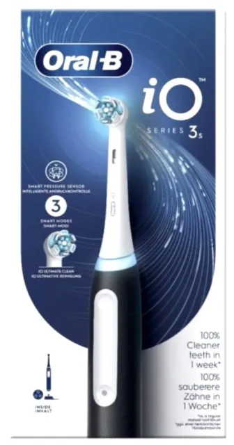 Brosse À Dents Electrique ORAL-B  iO Séries 3s Noir Rechargeable Chargeur