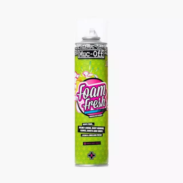 Stivali Casco Moto Fresco Schiuma Muc-Off Schiuma Freschi Pulitore Abbigliamento 400ml Stivali Casco Moto Fresco Schiuma Muc-Off Schiuma Freschi Pulitore Abbigliamento 400ml