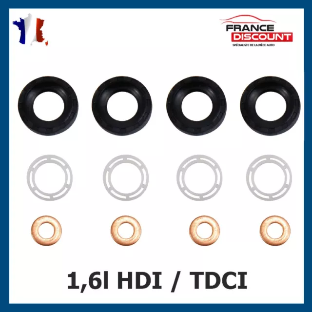 Kit complet joints d'injecteur pour PSA C3 C4 C5 BERLINGO 1.6 HDI 1.6 TDCI 1.6D