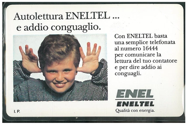 GIAN - Scheda telefonica SIP  " ENEL "  Golden 138 usata