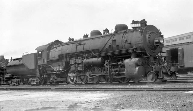 SP SOUTHERN PACIFIC Railroad Locomotive Engine No 3714 Old Train Photo ...