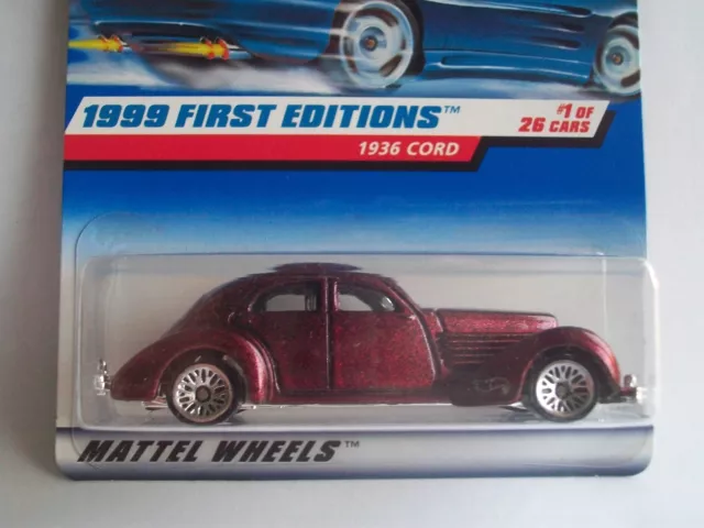 Hot wheels 1999 first editions 1936 cord shop