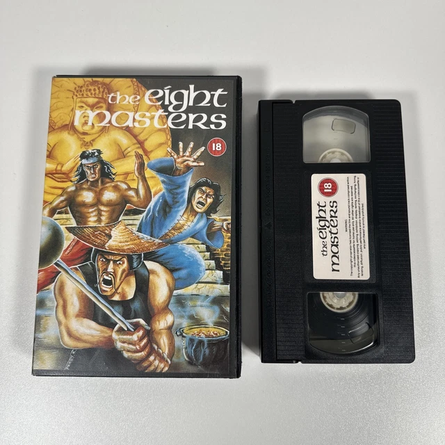 THE EIGHT MASTERS VHS Video Ex Rental Big Box Kung Fu Martial Arts