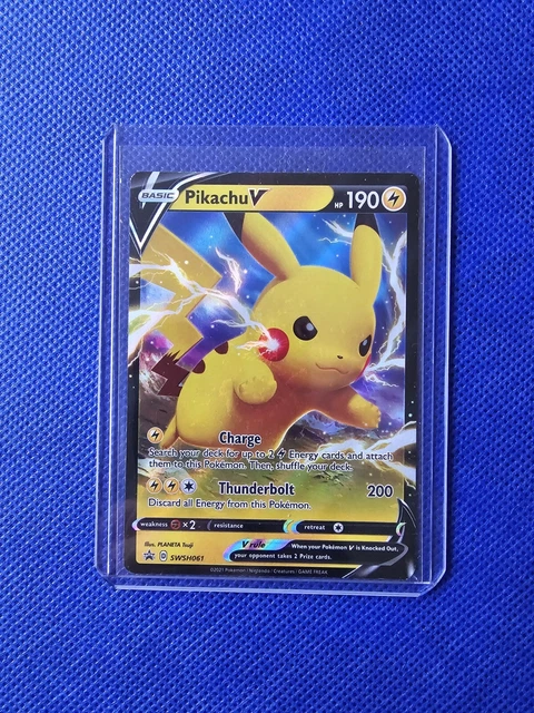 Pokémon TCG Pikachu V Sword & Shield Shining Fates Half Art Promo SWSH061