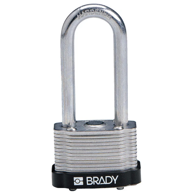 BRADY 118972 Keyed Padlock,Alike,1-5/16"W,PK6