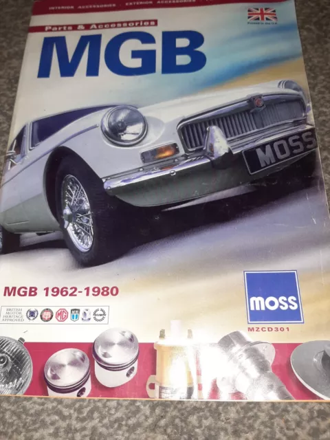 Moss Mgb-Mgb Gt Parts Catalogue 1962-1980 (Mzcd301)