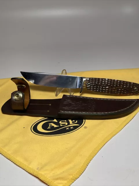 CASE'S TESTED XX CASE Fixed Blade Knife 1940s Wood Handle Hunting