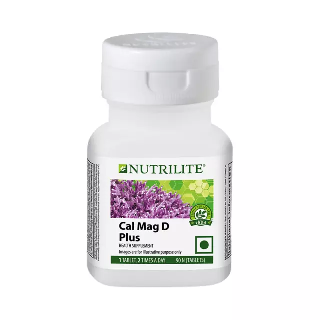 Amway NUTRILITE Cal Mag D Plus Calcium Magnesium and Vitamin D3 - 90 Tab