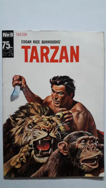 Edgar Rice Burroughs Tarzan Nr.8 von 1965 - TOP Z1 ORIGINAL BSV COMICHEFT