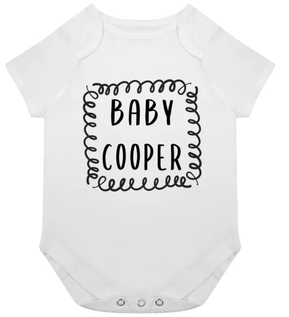 Personalizable Cooper Nombre Apellido Pelele Regalo Recién Nacido Familia Clan