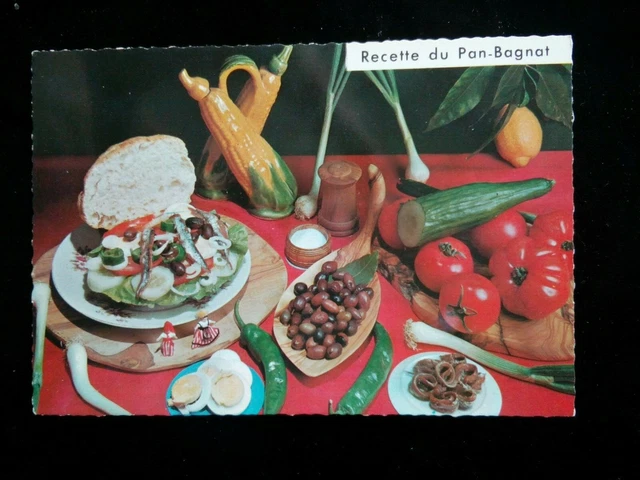 Cpsm Cpm Recette Le Pain Bagnat Cliché Appolot Éditions Montluet