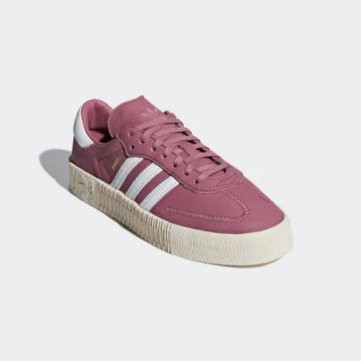 Spanje Klagen plotseling WOMENS ADIDAS SAMBAROSE Samba Rose Maroon Purple Pink White B28161 Classic  Retro $59.99 - PicClick