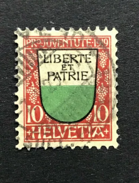 Schweiz 1919 - Mi.Nr. 150 gestempelt mit Falz