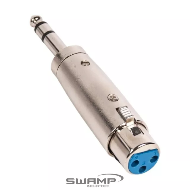 XLR FEMALE to STEREO TRS 6.35mm  1/4" MALE - Audio Adapter