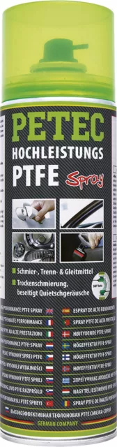 PETEC Hochleistungs PTFE-Spray Schmiermittel Gleitmittel Trennmittel 500ml 74050