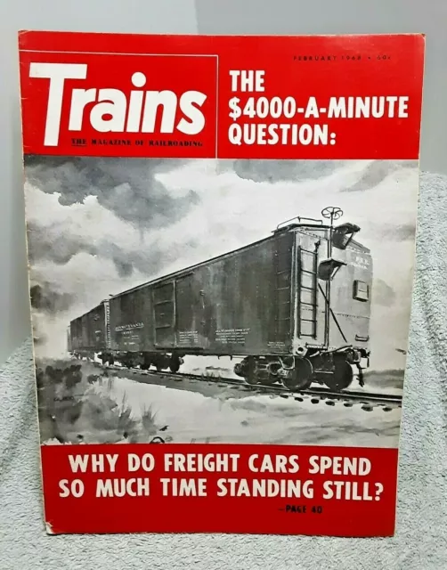 Trains Magazine Of Railroading February 1968 train railroad