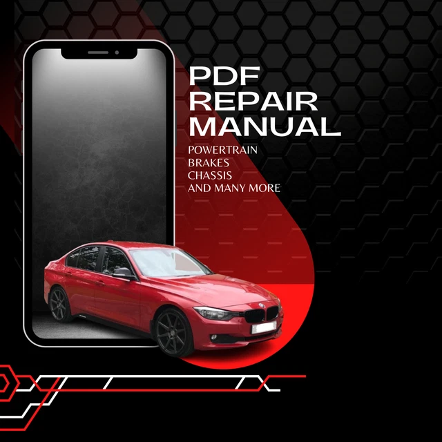 BMW 3 SERIES F30 F31 F34 F35 20122019 PDF Repair Service