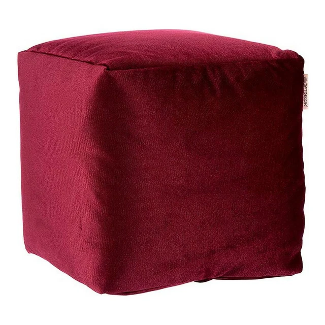 Pouf Polyester Bordeaux polystyrène [30 x 30 x 30 cm]