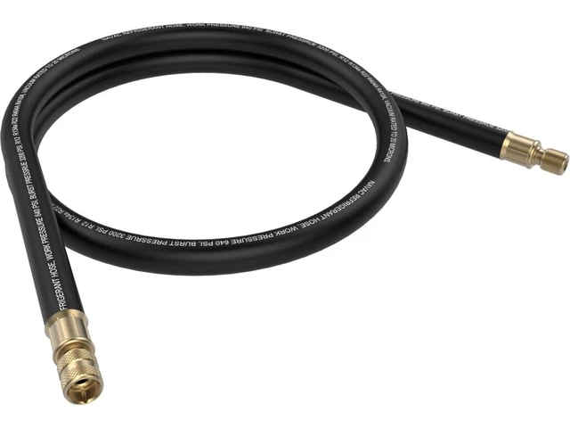 NAVAC NHB2 - High Flow Refrigerant Hose, Black, 6 Foot Length, 1/2' Diameter, 1/