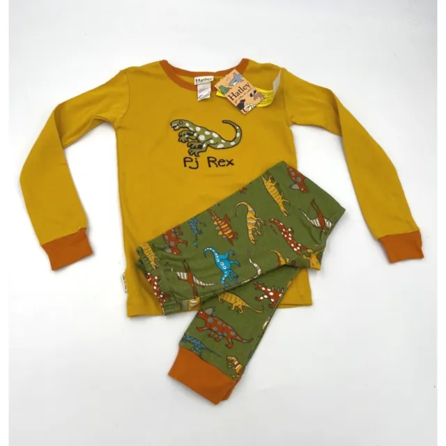 Hatley Boys Pajamas PJ Rex Dinosaur Long Sleeve Pants Size 7 New